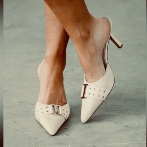 Lemonade Pointed Stiletto High Heel Slip On Beige Womens Size 6.5